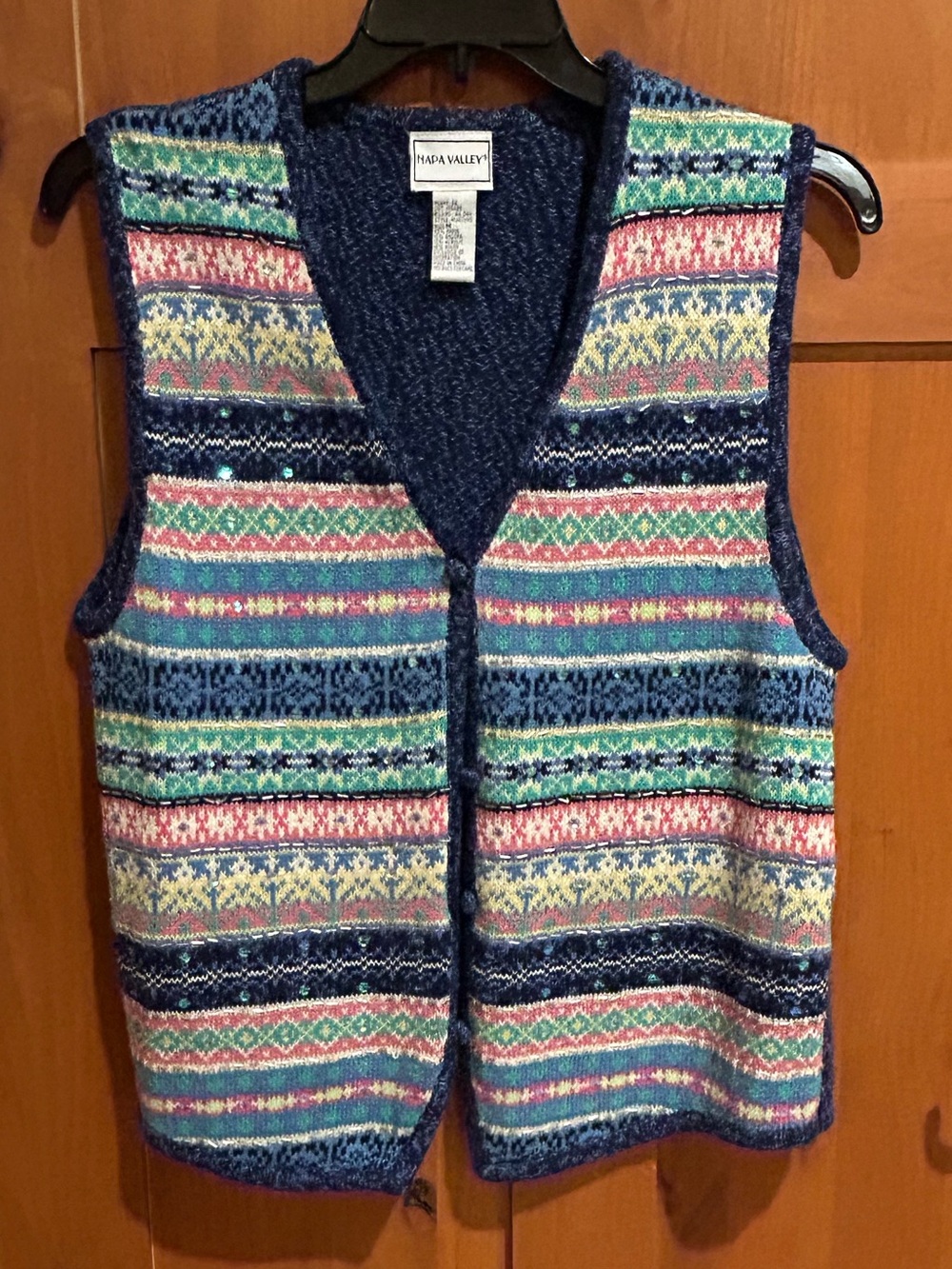 Multi-Color Napa Valley Knit Vest - Women's
